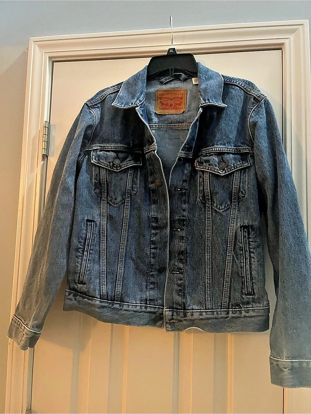 Levi'Small The Trucker Jacket Denim Trucker Jacket Blue Size Small